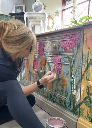 Painting Petals: Turning Furniture Into Floral Art