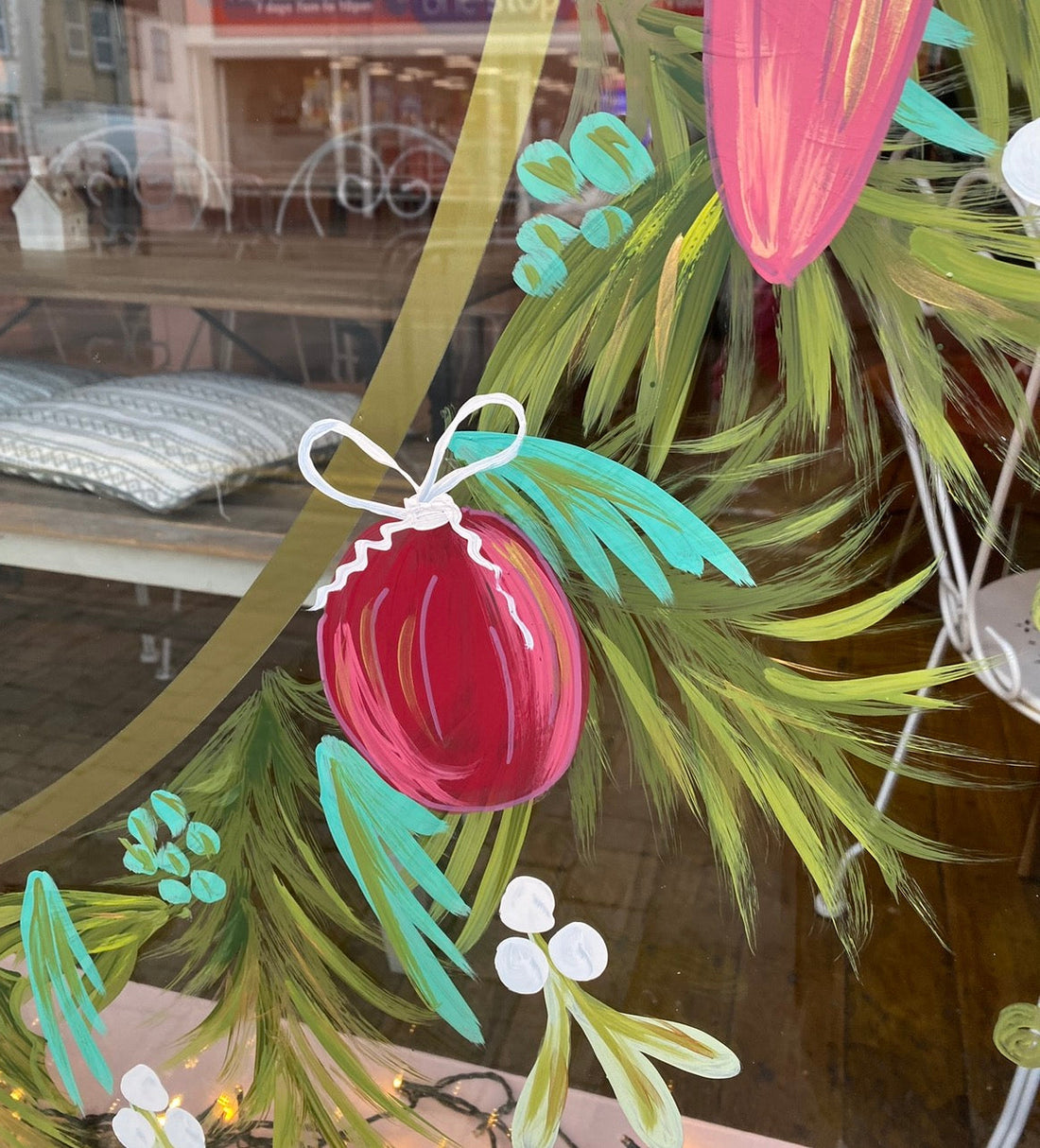 Custom Hand-Painted Window Art | Bespoke Window Designs for Homes & Shops & Business