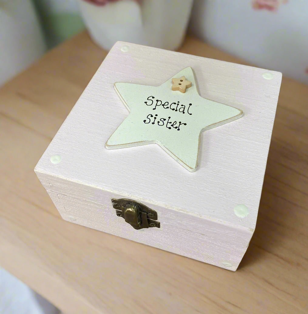 Personalised Spotty Wooden Keepsake Box – Hand-Finished Storage Gift | Multiple Sizes