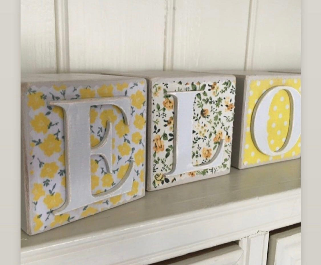 Personalised Name blocks - per block