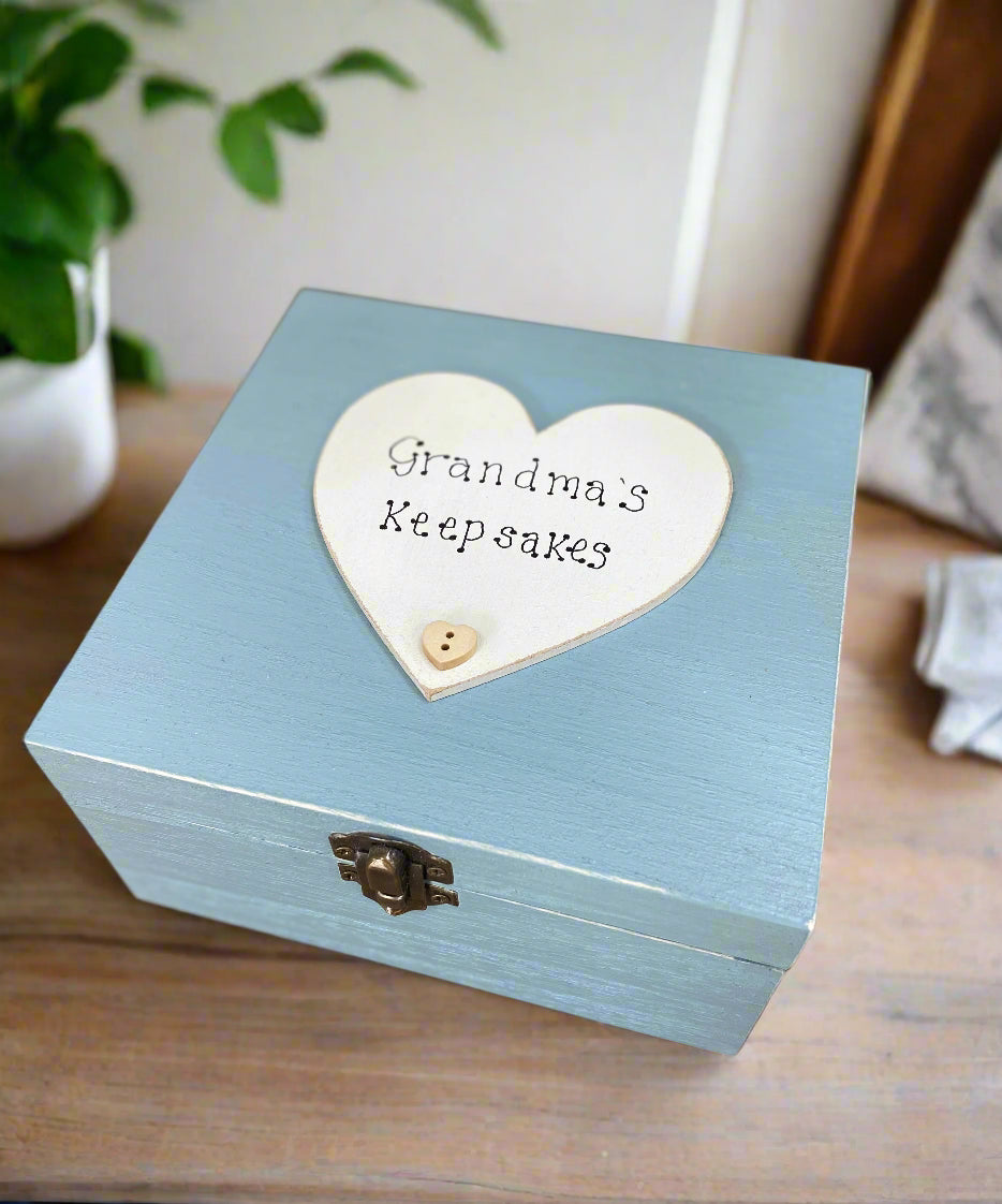 Personalised Wooden Keepsake Photo Box | Hand-Finished Memory Gift in Multiple Sizes