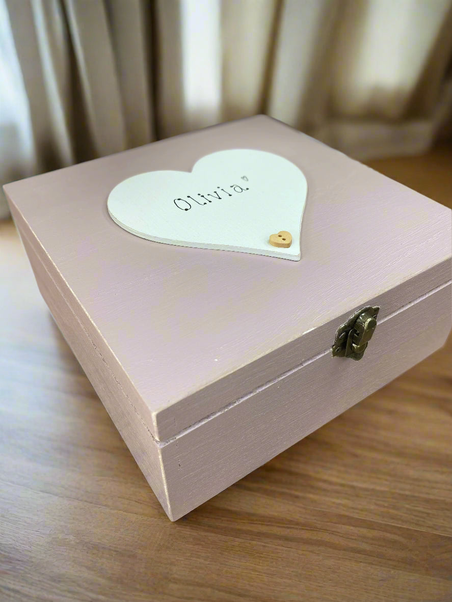 Personalised Wooden Keepsake Photo Box | Hand-Finished Memory Gift in Multiple Sizes