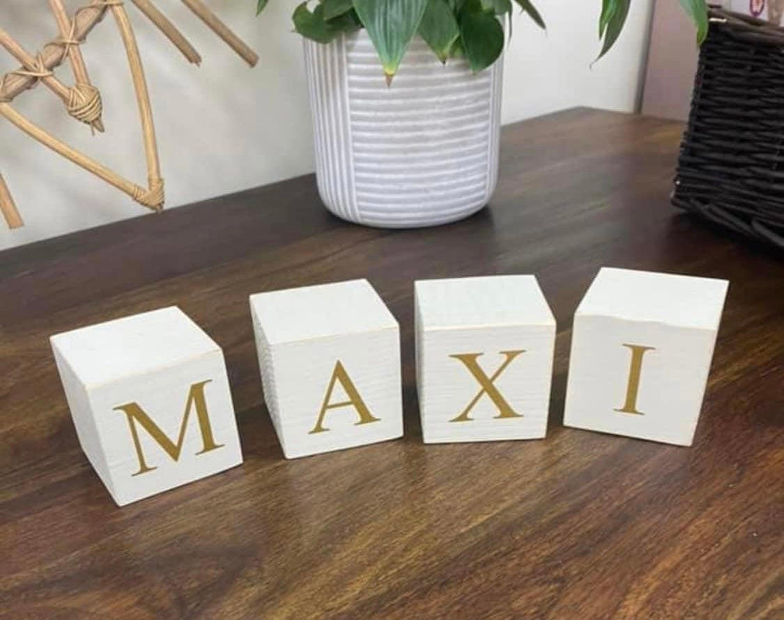 Personalised Name Blocks - per block