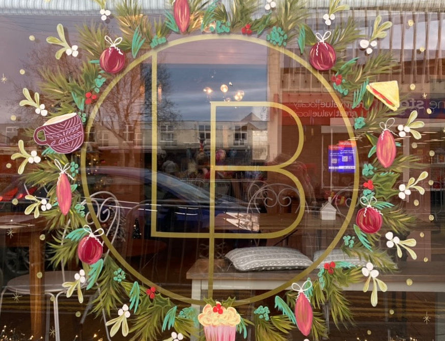 Custom Hand-Painted Window Art | Bespoke Window Designs for Homes & Shops & Business