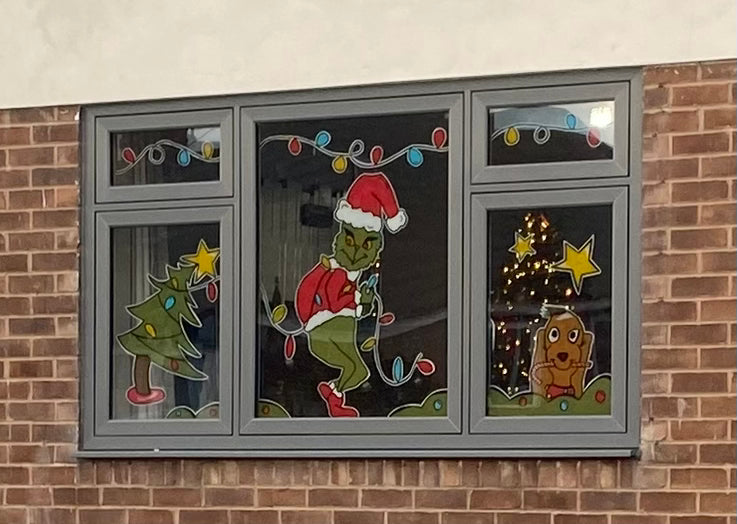 Custom Hand-Painted Window Art | Bespoke Window Designs for Homes & Shops & Business