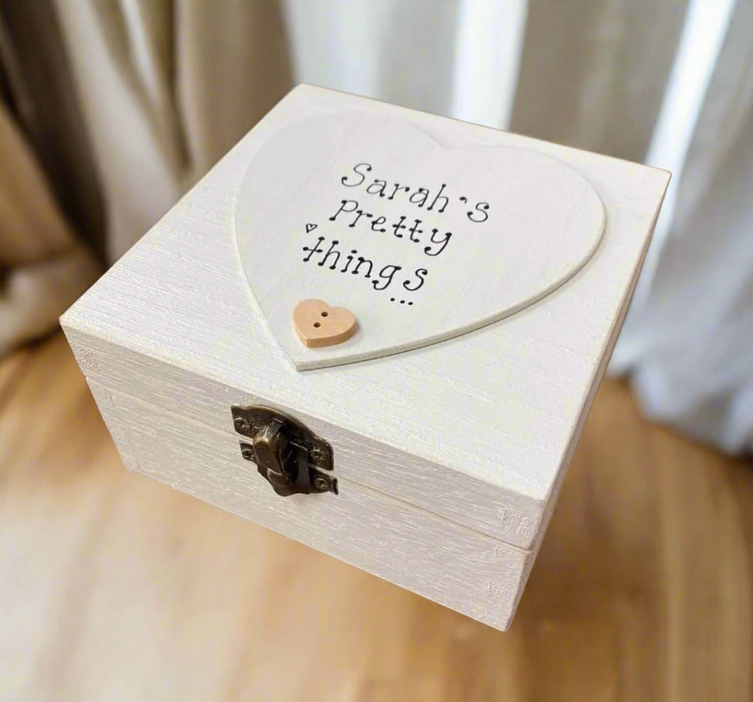 Personalised Wooden Keepsake Photo Box | Hand-Finished Memory Gift in Multiple Sizes