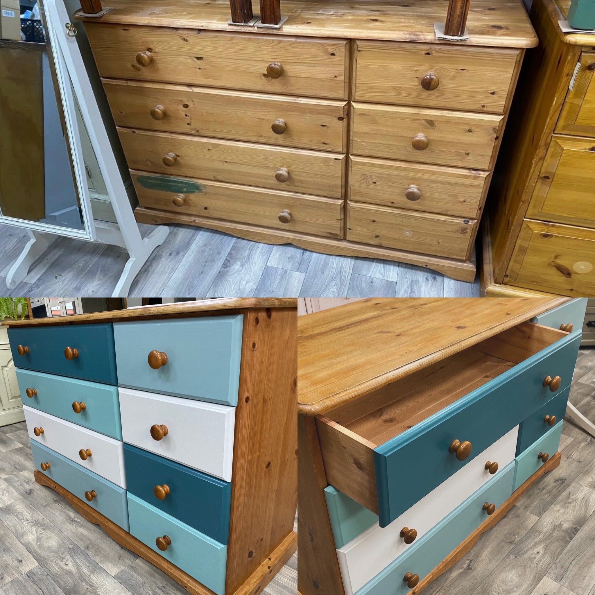 Custom, Hand-Painted, Chest of Drawers, Bespoke, Vintage Furniture, UK