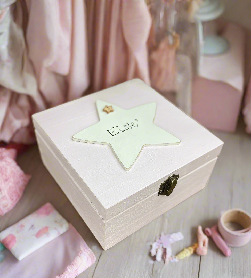 Personalised Wooden Keepsake Photo Box | Hand-Finished Memory Gift in Multiple Sizes