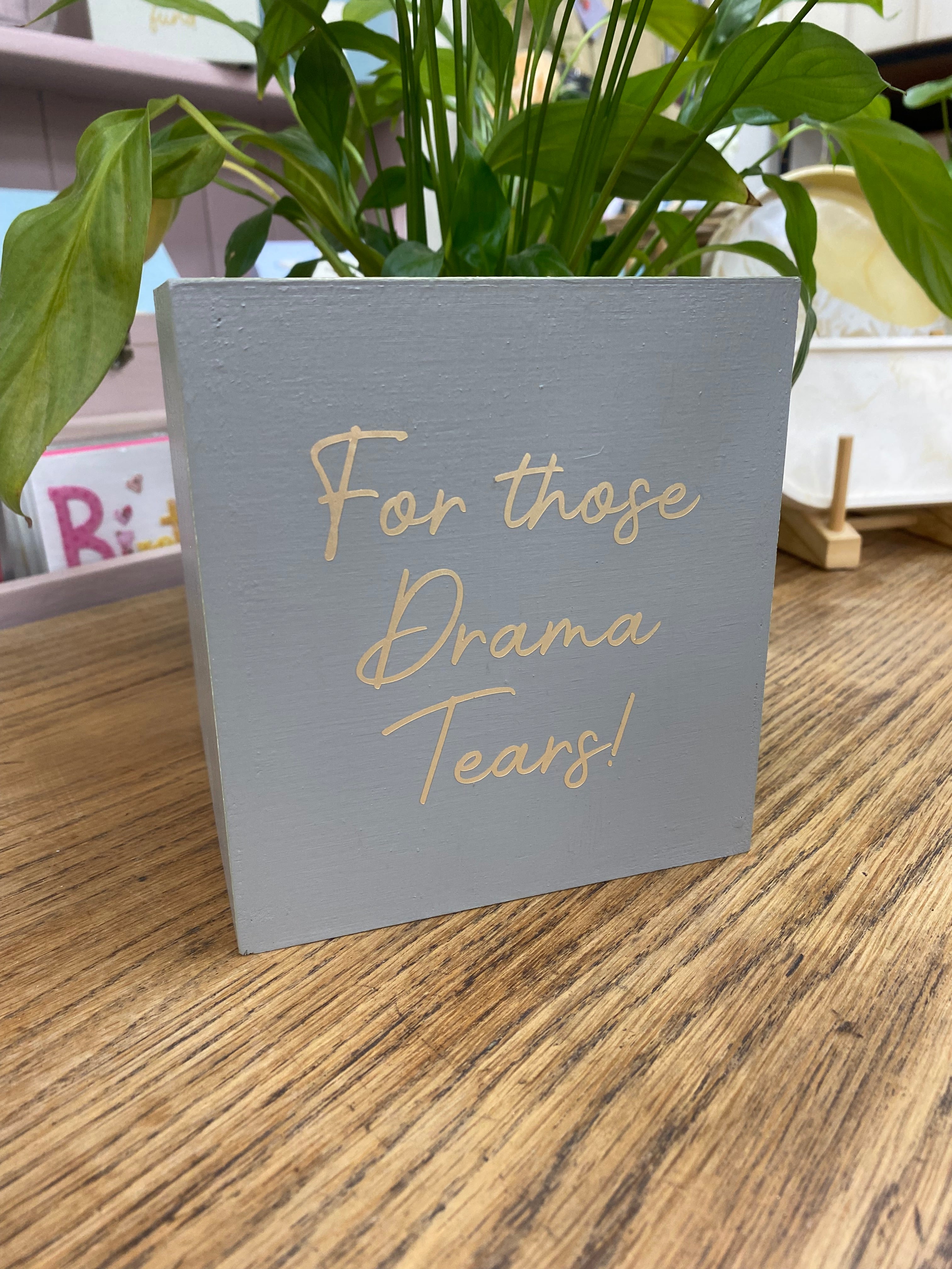 Tissue Box Personalised Ahhh tissue! Wooden box.