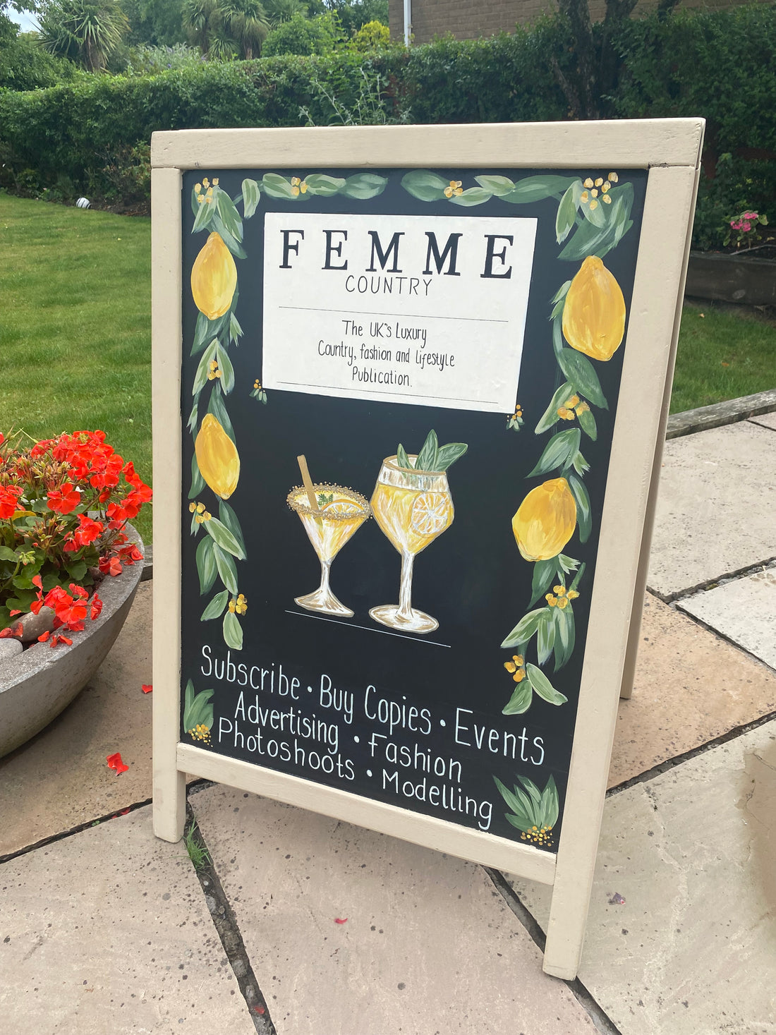 Custom Hand-Painted A-Frame Advertising Boards | Bespoke Shop Signs UK