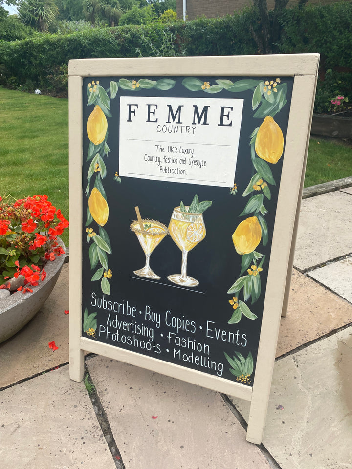 Custom Hand-Painted A-Frame Advertising Boards | Bespoke Shop Signs UK