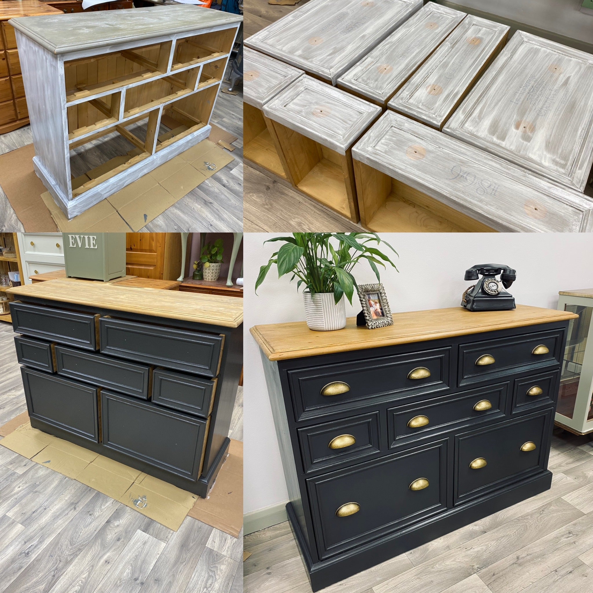 Custom, Hand-Painted, Chest of Drawers, Bespoke, Vintage Furniture, UK