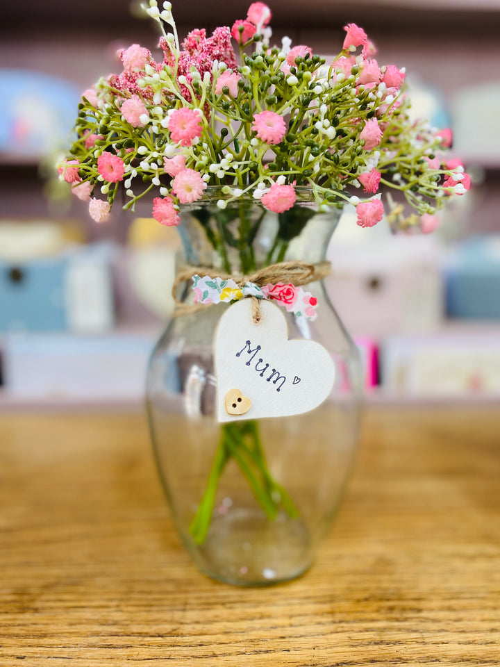 Personalised glass vase