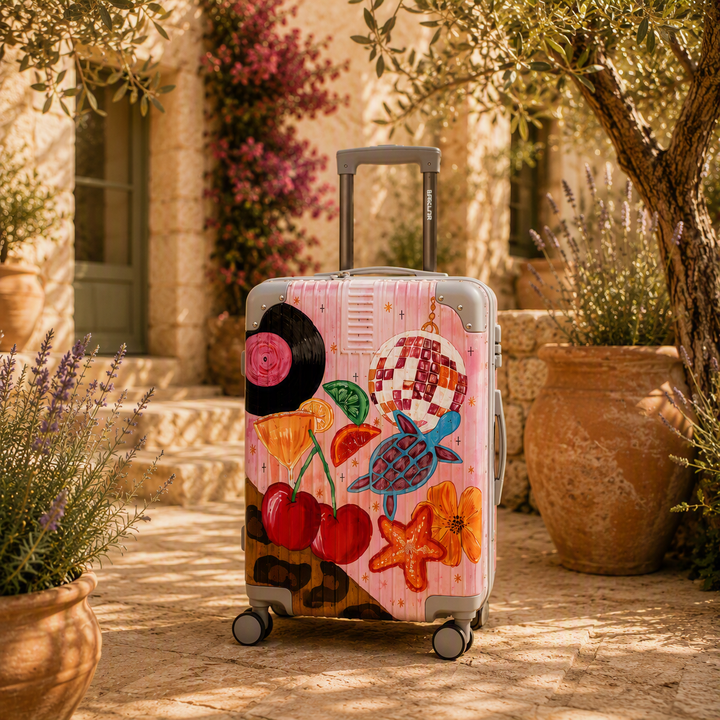 Custom Cabin Suitcase - Custom Hand Painted