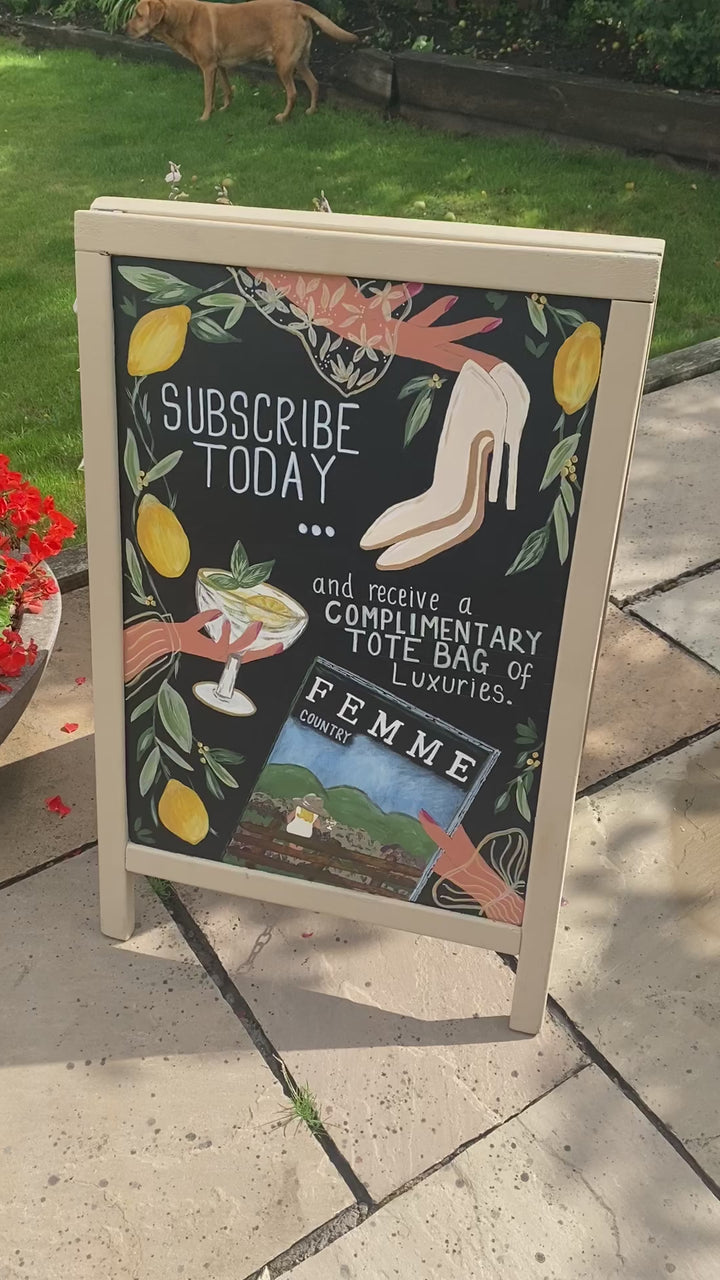 Custom Hand-Painted A-Frame Advertising Boards | Bespoke Shop Signs UK